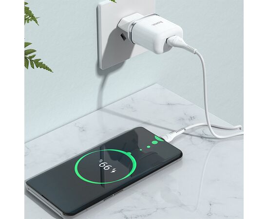  Сетевое зарядное устройство HOCO N3 Special 1xUSB, 3A, 18W, белый 
