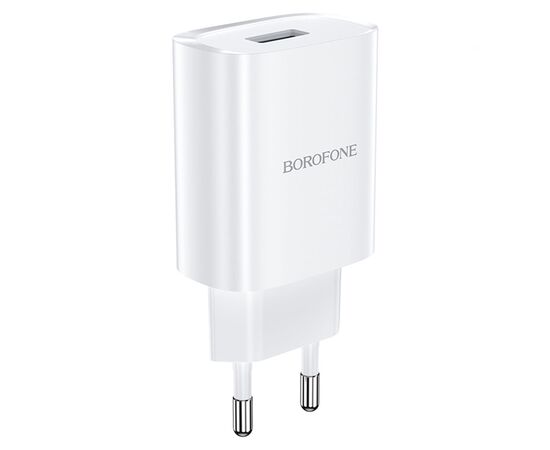  Сетевое зарядное устройство BOROFONE BN1 Innovative 1xUSB, 2.1A, белый 