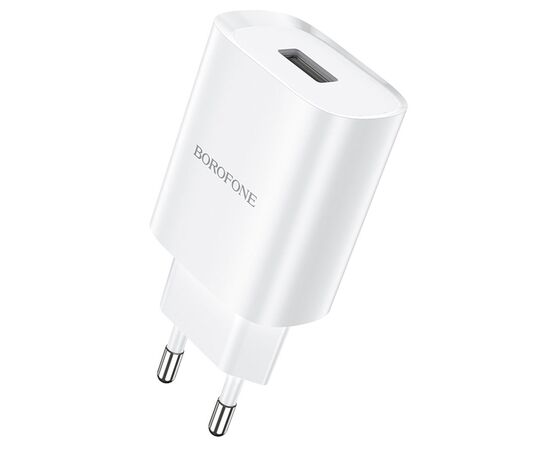  Сетевое зарядное устройство BOROFONE BN1 Innovative 1xUSB, 2.1A, белый 