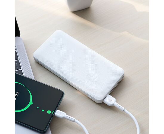  Портативный аккумулятор HOCO J48 Nimble, 2.0A, 10000 мА⋅ч, белый 