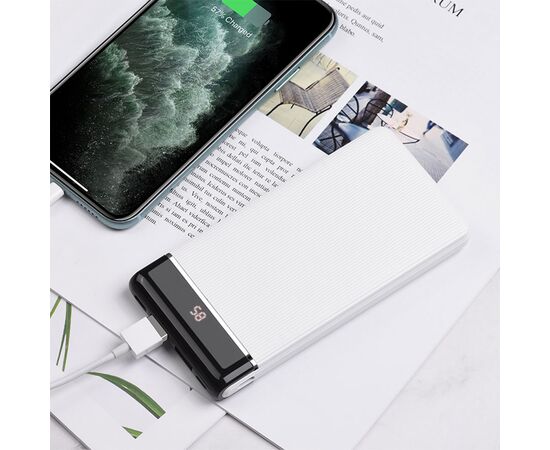  Портативный аккумулятор HOCO J59 Famous, 2A, 10000 мА⋅ч, белый 