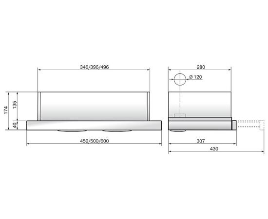  Вытяжка Elikor Интегра Glass 50Н-400-В2Д нерж сталь/стекло белое 