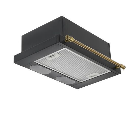  Вытяжка Elikor Интегра 50П-400-В2Л антрацит/рейлинг бронза 