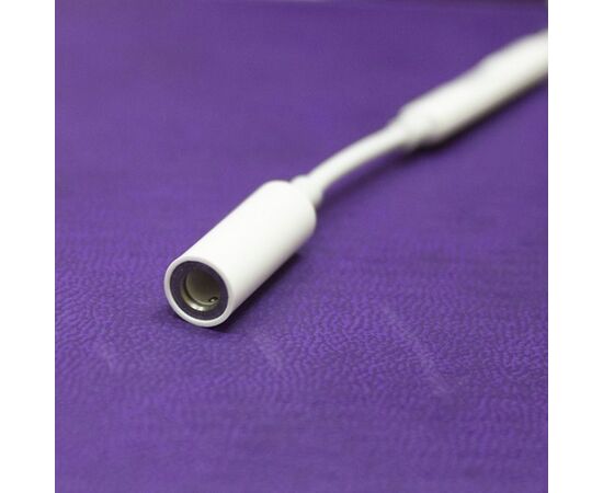  Переходник  MH020-B Plus, Lightning - Jack 3.5, 14 см, белый, контроллер с микрофоном 