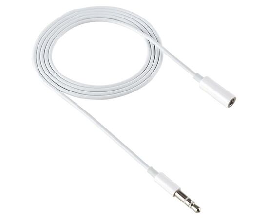  Переходник  MH023, Male 3.5 AUX - Jack 3.5, 1 м, белый 