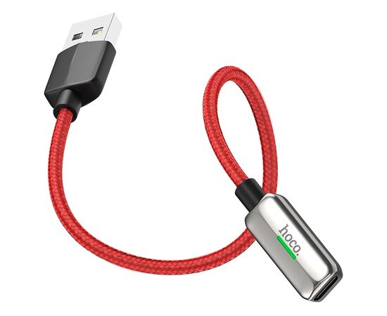  Переходник HOCO LS28, Lightning, серебристый 