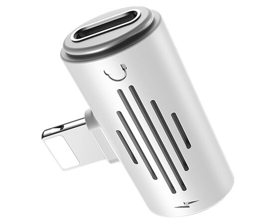  Переходник BOROFONE BV6 Comfortable, Lightning - Dual Lightning, белый 