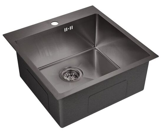  Мойка Emar EMB-117A PVD Nano Dark нерж, вороненая сталь 