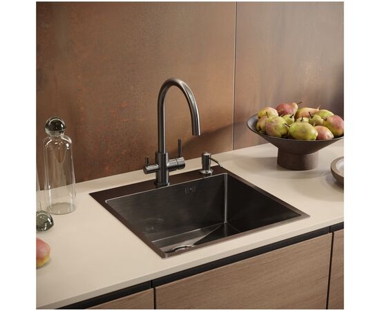  Мойка Emar EMB-117A PVD Nano Dark нерж, вороненая сталь 