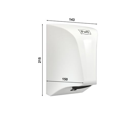  Сушилка для рук Puff 8809 850Вт белый 