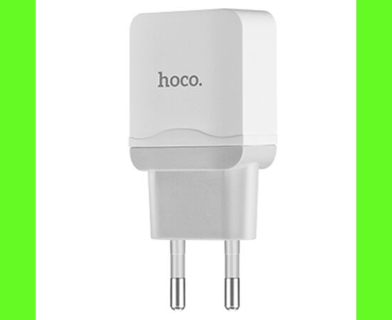  Сетевое зарядное устройство HOCO C22A Little 1xUSB с Кабелем USB - Lightning, 2.4A, 10.8W, белый 