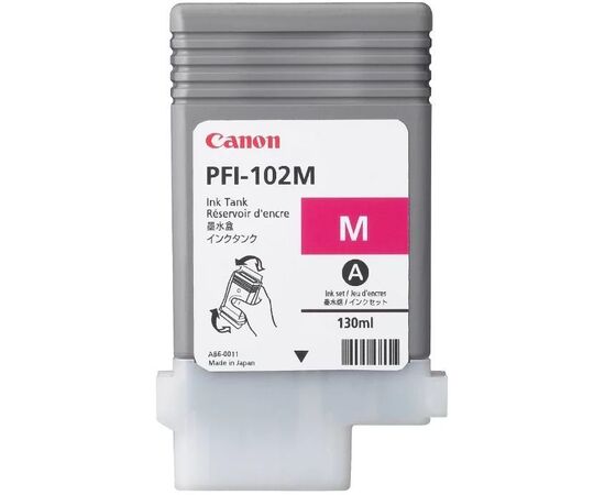 Картридж PFI-102M Magenta для Canon imagePROGRAF iPF510, iPF605, iPF610, iPF650, iPF655, iPF710, iPF750, iPF755 130мл (0897B001) 