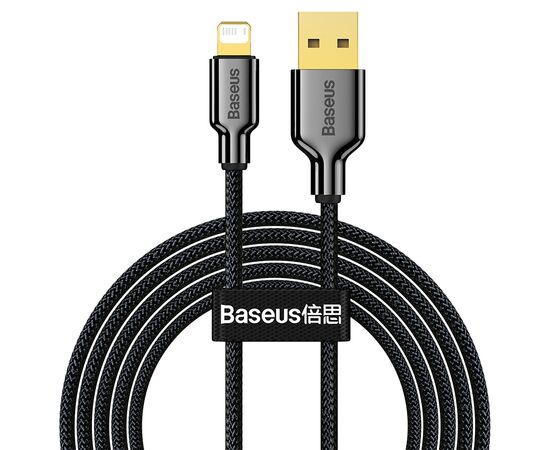  Кабель USB BASEUS Ice Porcelain Series USB - Lightning, 2.4А, 10.5W, 2 м, черный 