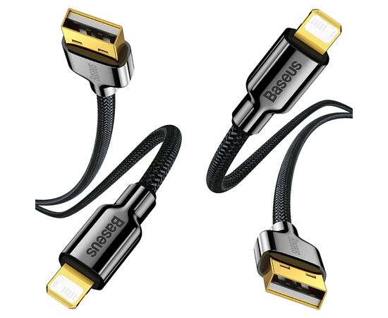  Кабель USB BASEUS Ice Porcelain Series USB - Lightning, 2.4А, 10.5W, 2 м, черный 