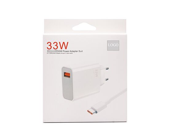  Адаптер Сетевой с кабелем ORG Xiaomi [BHR6039EU] USB 33W (USB/Type-C) (A) (white) (222024) 