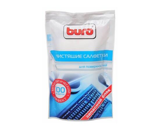  Салфетки Buro BU-Zsurface для поверхностей мягкая упаковка 100шт влажных 