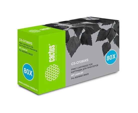 Тонер Картридж Cactus CS-CF280XS черный для HP LJ Pro 400/M401/M425 (6900стр.) <CS-CF280XS> 