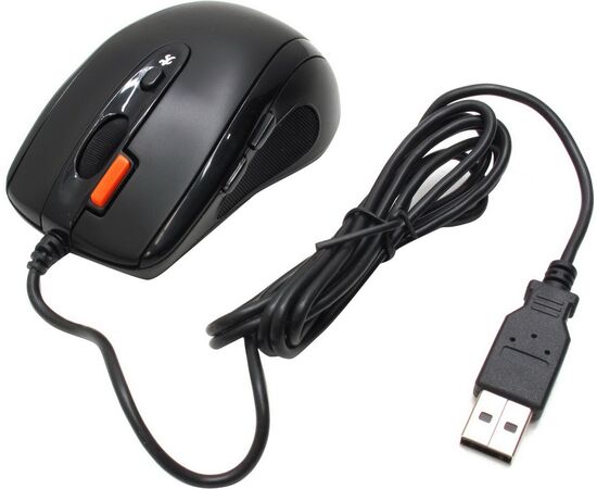  Мышь A4Tech V-Track Padless N-70FX Black, 1600dpi, 6but, USB 