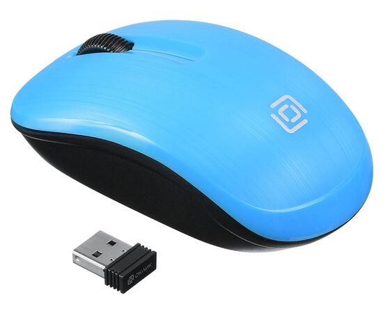  Мышь Oklick 525MW голубой USB 