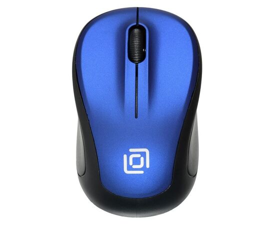  Мышь Oklick 665MW черный/синий USB 