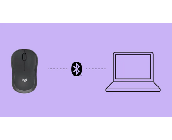  Мышь беспроводная Logitech M240 910-007119 Graphite Silent Bluetooth 