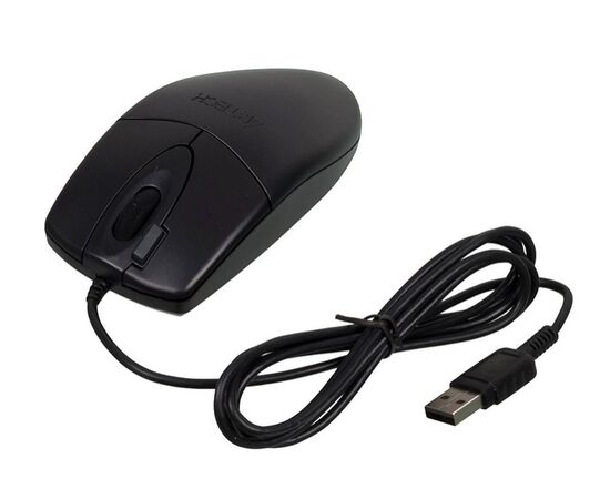  Мышь A4Tech OP-620D черный (1000dpi) silent USB (3but) 