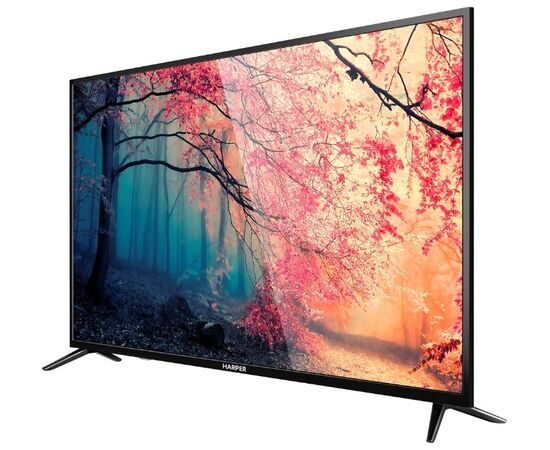  50" Телевизор Harper 50U750TS черный 3840x2160, Ultra HD, 50 Гц, WIFI, SMART TV 