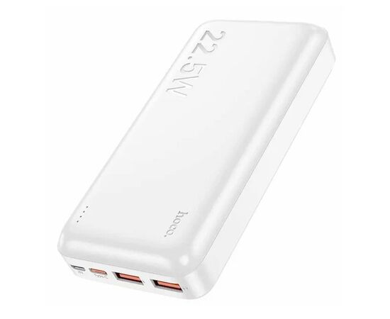  Аккумулятор внешний резервный HOCO J101A Astute 22.5W fully compatible 20000 mAh (белый) 