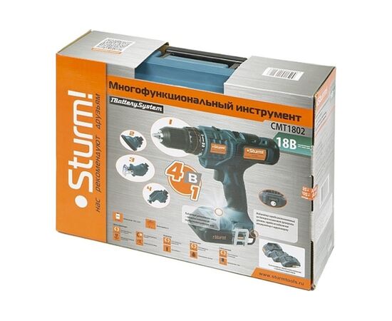  Многофункциональный инструмент Sturm! CMT1802 синий/черный 