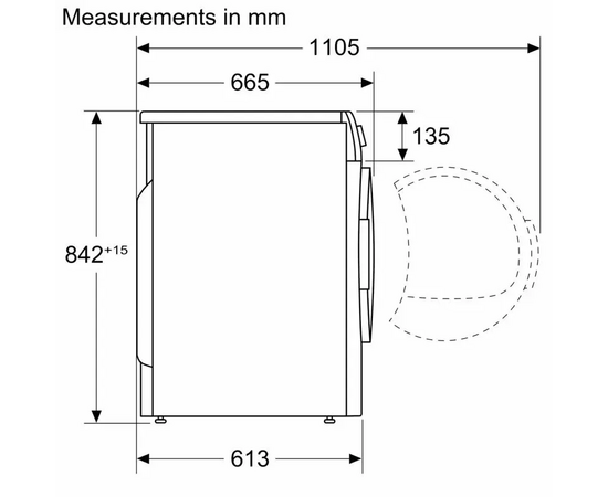  Сушильная машина Bosch WTN86202ME Silver inox 