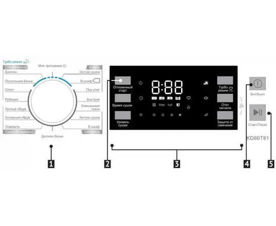  Сушильная машина Korting KD 60T81 