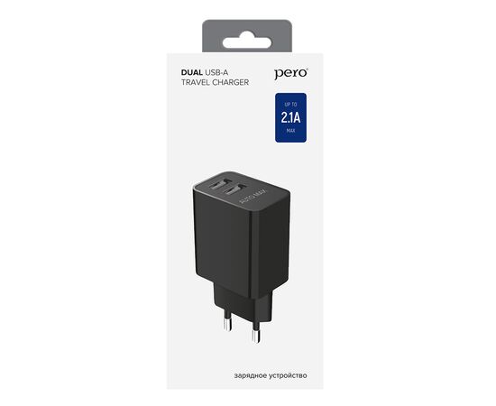  СЗУ PERO TC02 2USB 2.1A черный 