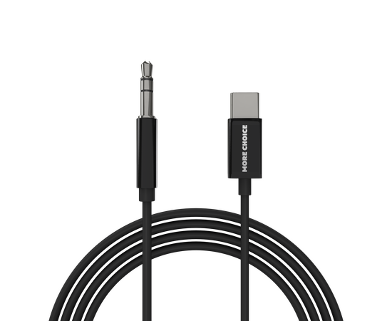  Аудиокабель AUX 3.5mm 2м More choice UK22a (Black) 
