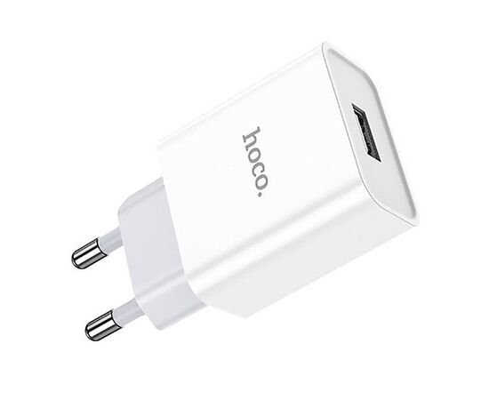  Адаптер Сетевой Hoco C81A USB 2,1A/ (white) (215778) 