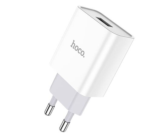  Адаптер Сетевой Hoco C81A USB 2,1A/ (white) (215778) 