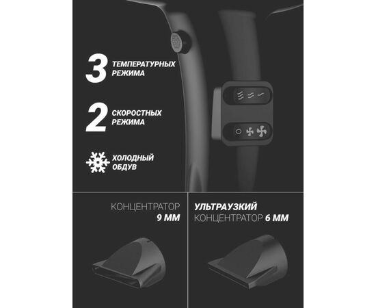  Фен Polaris PHD 2099ACi Argan Therapy PRO черный 