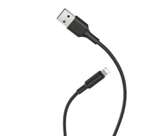  Дата-кабель HOCO X25 Soarer Lightning, 1м (черный) 