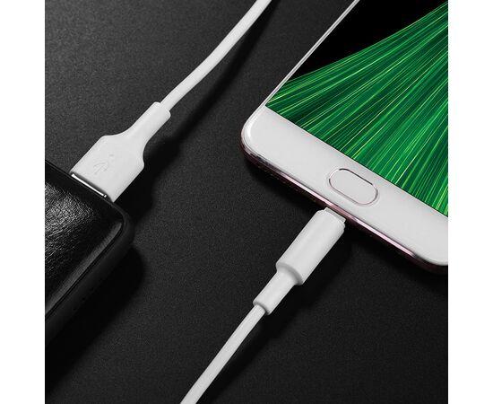  Дата-кабель HOCO X25 Soarer micro 1м (белый) 