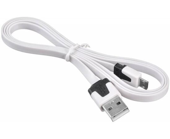  Дата-кабель Buro BHP MicroUSB 1M FLAT micro плоский 1м белый 