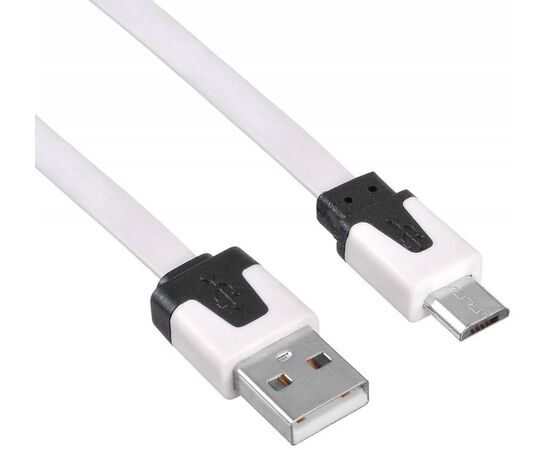  Дата-кабель Buro BHP MicroUSB 1M FLAT micro плоский 1м белый 