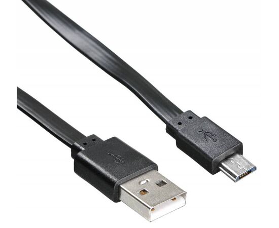  Дата-кабель Buro BHP MicroUSB 1M FLAT micro плоский 1м черный 