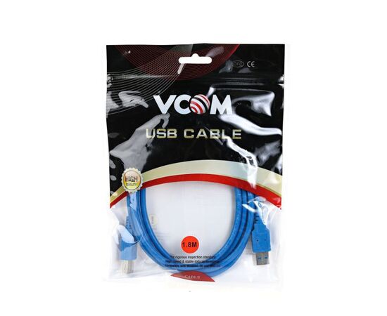  Кабель Vcom VUS7070-1.8M USB3.0 Am/Bm 1,8m (VUS7070-1.8M) 