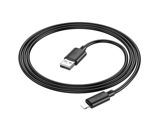  Дата-кабель HOCO X88 Gratified charging data cable for Lightning, 1м (черный) 