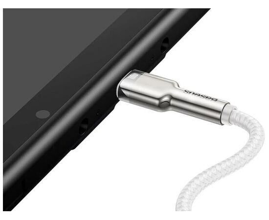  Дата-кабель Baseus Cafule Series Metal Data Cable Type-C to Type-C 100W 1m White 