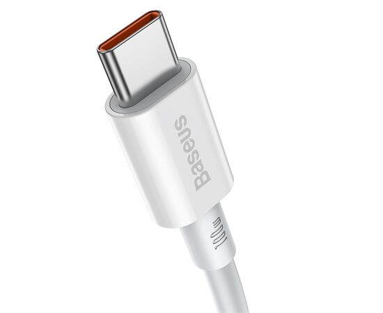  Дата-кабель Baseus Superior (CATYS-C02) Fast Charging Type-C to Type-C 100W 2m White 