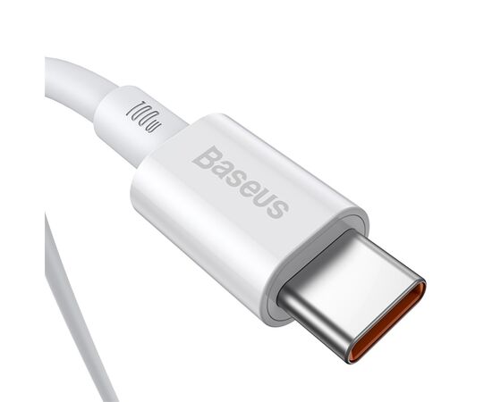  Дата-кабель Baseus Superior (CATYS-C02) Fast Charging Type-C to Type-C 100W 2m White 