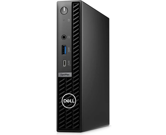  Неттоп Dell Optiplex 7020-3861 Micro i3 14100T (2.7) 8Gb SSD256Gb UHDG 730 Windows 11 Professional GbitEth 260W мышь клавиатура черный 