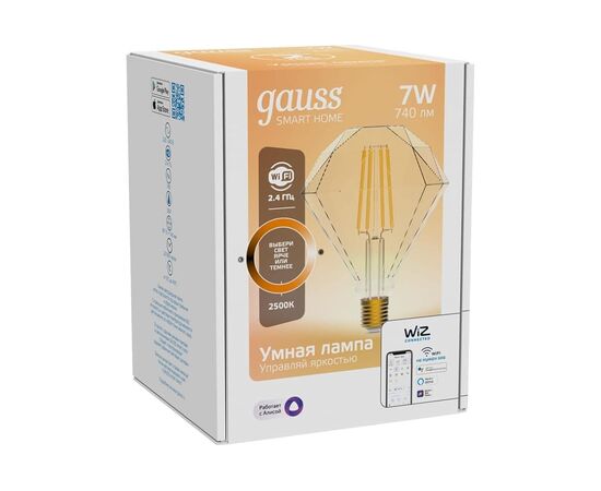  Умная лампа Gauss Smart Home Diamond (1350112) E27 Wi-Fi 