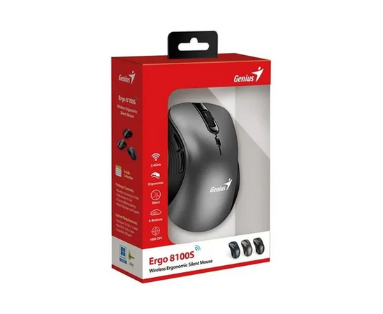  Мышь Genius Mice Ergo 8100S, Iron Grey 