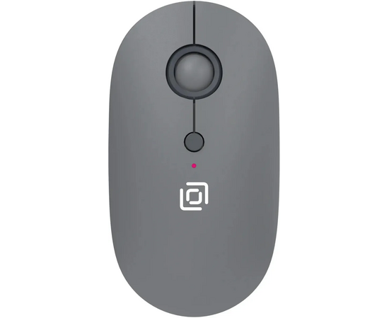  Мышь OKLICK 409MW графитовый оптическая 1600dpi silent беспров. BT/Radio USB для ноутбука 4but (2007545) 